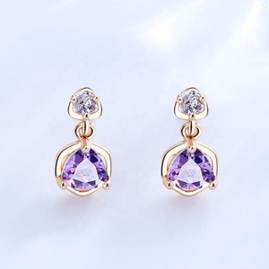 ต่างหูขายส่ง Bijouterie Joyeria ต่างหูเพชรคิวบิกเซอร์โคเนียสำหรับผู้หญิง ต่างหูทอง 18K ต่างหูแบบห้อยและแบบติดหู สำหรับเป็นของขวัญ ขายส่ง - Product Image 5
