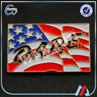 Épingle de revers à Double drapeau personnalisée de différents pays/épingle de revers à drapeau américain en émail avec cristal