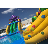 Toboggans gonflables pour piscines, jeux aquatiques gonflables, châteaux gonflables, parcs aquatiques, toboggan aquatique gonflable avec piscine