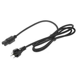 Tailândia 3 pinos Power Plug Cable 3-core Pure Copper 0.75mm2 C13 Cabo de alimentação AC Cabo de extensão para computador portátil