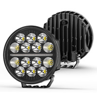 Luz de Trabajo LED de 7 Pulgadas y 14 LED, Lámpara Antiniebla Todoterreno de Alta Resistencia para Camiones Europeos Scania, Volvo, MAN, Mercedes, DAF, Iveco