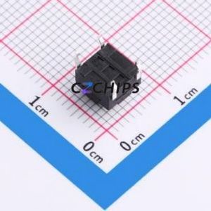 GT-TC116A-H055-L1 Tactile Switch Through hole Component (THT) Switch Single Pole Single Throw Round Button 1.6N Through Hole - Product Image 2