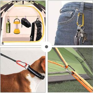 Custom Heavy Duty Hammock Locking <b>Ring</b> <b>Clips</b> Hook Durable Quick Release Aluminum D Shaped Carabiner - Product Image 6