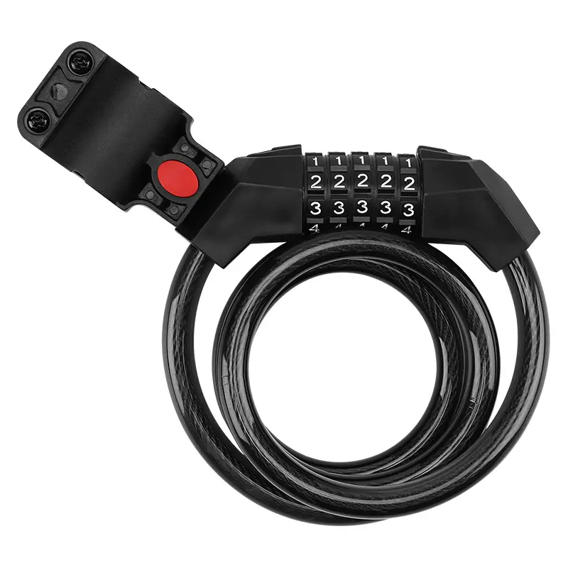 High quality Ultra-flexible bicycle cable lock ultra-flexible design multi-purpose combination and key options