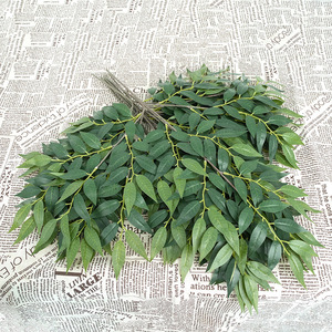 <span class=keywords><strong>Hojas</strong></span> Artificiales Verdes para Jardín, <span class=keywords><strong>Hojas</strong></span> de Banyan de Aspecto Real, Ramo Artificial Colorido, <span class=keywords><strong>Hojas</strong></span> Artificiales a Granel para Decoración de Paredes - Product Image 6