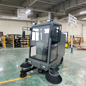 Auto vendita calda all'aperto giro su strada elettrica piano spazzatrice industriale macchina spazzatrice - Product Image 1