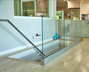 Ringhiera in Vetro Temperato YL METAL, <span class=keywords><strong>Ringhiere</strong></span> in Vetro Inox <span class=keywords><strong>per</strong></span> Balcone con Corrimano - Product Image 5