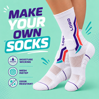 Chaussettes de sport personnalisées avec logo, chaussettes de sport respirantes pour la course et l'entraînement