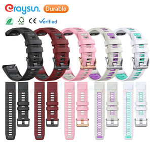 Eraysun Bracelet de montre en silicone 22mm 26mm pour Garmin Fenix E 8 47mm 51mm <span class=keywords><strong>7</strong></span> 7X 6 6X/Epix Pro/<span class=keywords><strong>Enduro</strong></span> 3 Bracelet de montre à dégagement rapide - Product Image 1