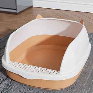 <b>Large</b> Fully Enclosed <b>Cat</b> <b>Litter</b> <b>Box</b> Removable Raised Toilet Anti-Splash Flip Design Easy Clean for <b>Cat</b> <b>Litter</b> Cleaning Factory - Product Image 5