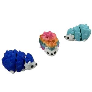 Modèle de jouet pour enfants unisexe imprimé en 3D, hérisson créatif articulé, décoration mobile, animalier tendance en PLA, pour les 7-12 mois - Product Image 3