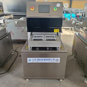 Machine de mise sous vide automatique pour barquettes de plats cuisinés, machine d'emballage sous film pour saucisses, <span class=keywords><strong>jambon</strong></span>, bacon, viande en conserve - Product Image 3