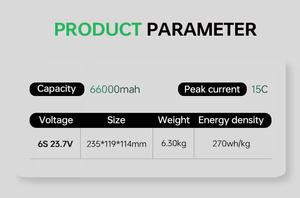 Baterai Drone Pertanian Lithium Ion Lipo Kapasitas Besar 3.8V 66000ma 6S/12S/14S 22.8v/45.6v/53.2v 15C Kustom Pabrik - Product Image 5