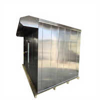 Four rotatif commercial grande capacité à 64 plateaux en acier inoxydable, cuisson automatique, efficacité de double lot pour usage industriel