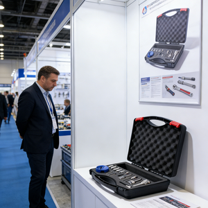 Maletín <span class=keywords><strong>de</strong></span> Plástico para <span class=keywords><strong>Herramientas</strong></span>, <span class=keywords><strong>Caja</strong></span> <span class=keywords><strong>de</strong></span> Plástico para Equipos con Esponja Antichoque - Product Image 6