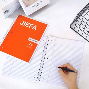 Đồ dùng học tập biểu tượng tùy chỉnh tùy chỉnh in ấn A5 A6 A4 B5 thành phần mực chảy máu giấy xoắn ốc ràng buộc máy tính xách tay cho các trường học sử dụng - Product Image 1