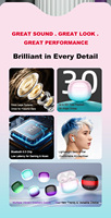 Écouteurs intra-auriculaires Gradient 5.4 étanches IP4 avec contrôle tactile, son HiFi, affichage LED de la batterie et faible consommation pour iOS, Android, Windows