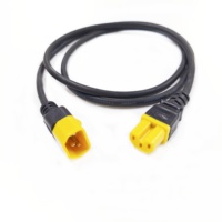Cable de Alimentación con Conector C14 a C15, Adaptador IEC 320 C14 Macho a C15 Hembra, Cable de Alimentación CA
