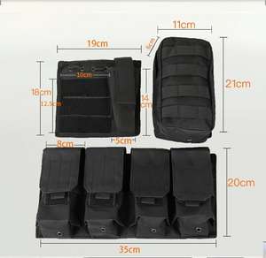سترة تكتيكية متعددة الوظائف، بدلة تمويه من النايلون وسترة برمائية سريعة الفك ومقاومة للثقب - Product Image 2