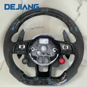 Volant en fibre de carbone avec LED pour Volkswagen MK7 MK6 Golf7 Polo CC Jetta Tiguan <span class=keywords><strong>GTI</strong></span> R GTD GTS - Product Image 1