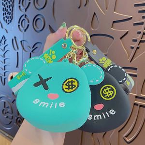 Şiddetli ayı silikon çanta karikatür silikon anahtar çantası çocuk silikon çanta asılı pençe makinesi küçük hediye - Product Image 2