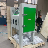 Machine de sablage manuelle à moteur pour l'élimination de la rouille et la galvanisation des surfaces en acier galvanisé