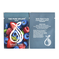 Op maat gedrukte 15g aluminiumfolie supplementen fruitpoeder sample verpakking kleine platte Mylar zakje