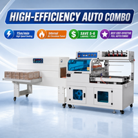 Économisez 5-6 maines d'œuvre : Scelleuse automatique en L de 15 m/min avec tunnel de rétraction FQL450 BSN4020C – Machine de rétraction thermique Plug and Play