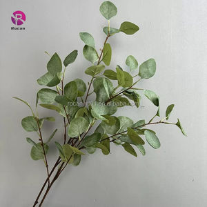 Flores Artificiales, Plantas Decorativas, Hierba Verde, Hoja de Rosa, Hoja de <span class=keywords><strong>Salix</strong></span>, Hoja de Eucalipto, Gardenia, Hortensia, Rosa Blanca para Decoración de Bodas - Product Image 6