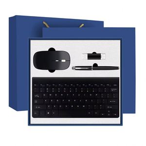 High End Business Box Promotional Corporate Gift Set Notebook Thermos Cup Power Bank <b>Pen</b> Keyboard Office Desk Accessories - Product Image 3