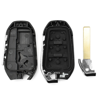 Coque de clé de voiture de remplacement à 2 boutons HU83 avec lame non coupée pour entrée sans clé IM3A, télécommande de véhicule