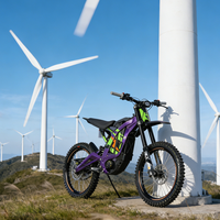 Vélo de montagne électrique haute vitesse 10 kW 2026, puissance de crête 10000 W, batterie amovible 72V35Ah, vélo électrique tout-terrain Sur Ron Ultra Bee