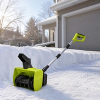 Pelle à neige électrique sans fil 40V, souffleuse à neige alimentée par batterie, outil de déneigement léger et compact pour allée, patio, terrasse
