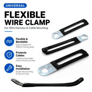 Gummi beschichtete <span class=keywords><strong>Flex</strong></span> klemmen Clip Kabelbinder für die Befestigung der elektrischen Verkabelung im Auto - Product Image 2
