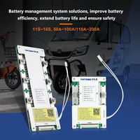 Sistema de Protección de Batería de Litio Lifepo4 TDT 16S BMS 48V 200A, Placa PCB PCBA con Sensor de Temperatura y Balance, Certificado ISO9001