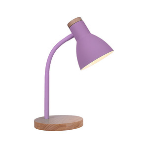 ARGOS Series Flexo 1xE27 Lampara Escritorio Al.42xD.15cm Morado/Madera - Product Image 1