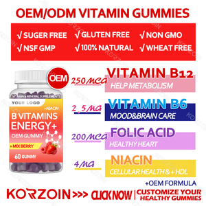 OEM bebas gula B Vitamin energi dan busa fokus untuk anak-anak pria dan wanita dukungan peningkat energi dengan Vitamin c bebas gula - Product Image 2