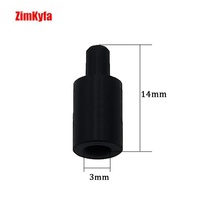 Valve de remplissage et de charge de gaz CO2, propane, gaz vert Zimakyfa QZG-5 noire, avec joints en plastique de qualité alimentaire, emballage en vrac