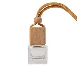 Vacío 5ml 8ml 10ml 12ml 15ml 17ml Tapa de madera Ambientador de coche Botella de perfume colgante Difusor de botella de fragancia - Product Image 1
