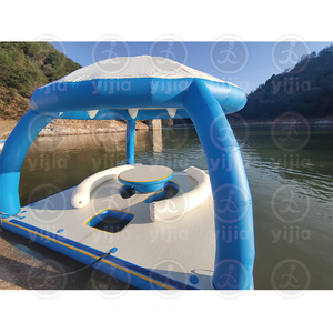 Plateforme <span class=keywords><strong>de</strong></span> pêche flottante en PVC Voyager, ponton gonflable pour bateau, plateforme flottante gonflable Island Hopper pour le divertissement - Product Image 6