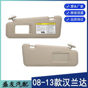 Parasoles para Toyota Highlander 2008-2013, color beige, paquete de dos, montados en el techo, material de PVC - Product Image 5