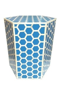 Taburete de resina con incrustaciones de hueso, producto de mesa redonda de alta calidad, venta al por mayor - Product Image 4