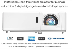 ZH406ST Professional <b>LED</b> Laser Projector Short Throw Full HD 4200 Lumens High Brightness 4K HDR Input Network Compatible Android - Product Image 2