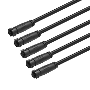 สายเชื่อมต่อทองแดงกันน้ำสำหรับการบิน IP67 M8สาย2A 12V เซ็นเซอร์พลังงานรถจักรยานยนต์2P-5P 24AWG <span class=keywords><strong>2464</strong></span> - Product Image 6