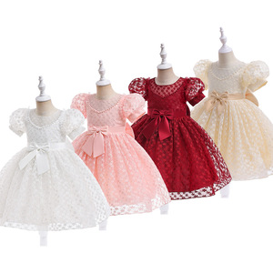 <span class=keywords><strong>Abiti</strong></span> Formali Estivi per Bambine 4 5 6 7 8 Anni con Fiocchi, Lunghezza al Ginocchio, Manica Corta, per Feste, Matrimoni, Compleanni - Product Image 6