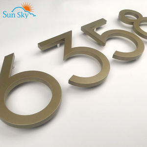 Numero di targhe personalizzate per <span class=keywords><strong>Hotel</strong></span> appartamento <span class=keywords><strong>Hotel</strong></span> illuminato con targa a led in metallo numeri civici - Product Image 3