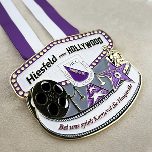Personalizado 3D Hiesfeld brillo oro Metal medalla carnaval desafío medalla medallón hecho a mano Metal artesanía - Product Image 1