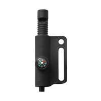 Outil de survie multifonction EDC : Allume-feu en magnésium, allume-feu à silex, boussole, sifflet avec étui K pour activités de plein air