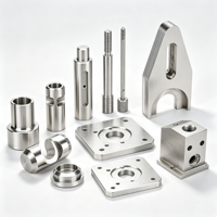 Pièces usinées industrielles CNC sur mesure à 5 axes, acier inoxydable, usinage CNC, alliage d'aluminium, pièces métalliques