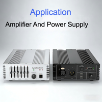 Boîtier d'amplificateur en aluminium, boîtier d'instrument, boîtier d'alimentation, boîtier d'extrusion, boîte pour appareil électronique, solution en aluminium sur mesure